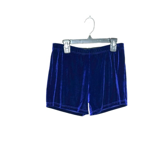 Jed North blue velour pull on shorts size small - Picture 5 of 5